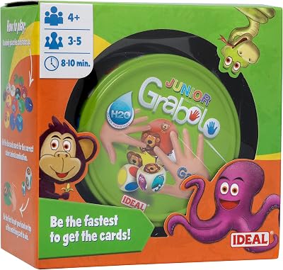 Ideal Grabolo Junior: Fast Paced Matching Card Game for 3-5 Players