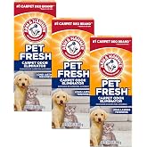 Arm &amp; Hammer Pet Fresh Carpet Odor Eliminator Plus Oxi Clean Dirt Fighters (Pack of 3), 48.9 Ounce