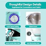 Aucma Stand Mixer 6.2L 1400W Kitchen Mixer with Bowl Hook Whip Beater Blue view 5
