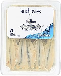 Fruits De Mer, White Anchovies Marinated, 7 Ounce