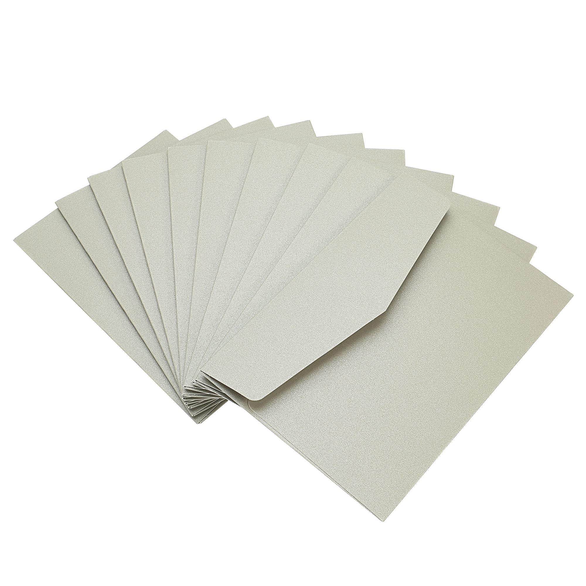 PATIKIL Invitations Envelopes, 25 Pack Colorful Blank Cards for Birthdays Wedding, Silver