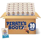 PIRATE'S BOOTY Aged White Cheddar Cheese Puffs Bags, 1 oz (30 Count) | Aged White Cheddar Cheese Puffs, Peanut and Tree Nut Free Kids Snacks, Snacks for Kids and School Lunches, 30 bags