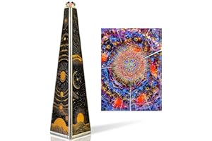 MORLENSCOPE 7.5" Stars and Moon Kaleidoscope for Adults,Handmade Triangular Prism Sun Planet Universe Adults Kaleidoscope, Gift Box,Birthday Christmas Thanks Giving New Year Present Gift Man Woman