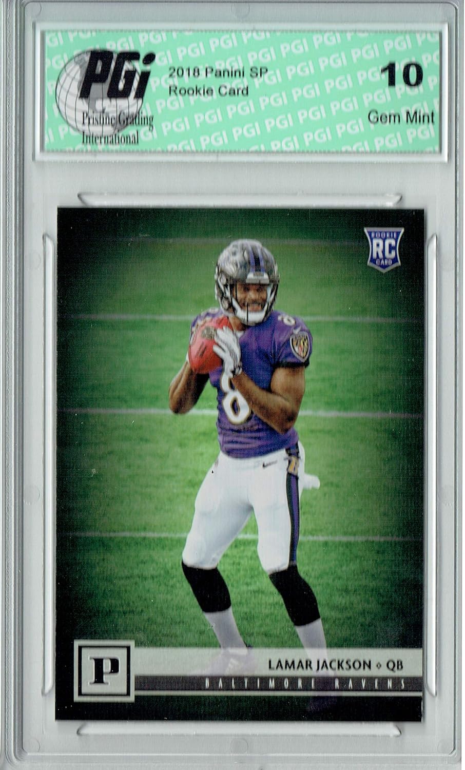 Amazon Lamar Jackson 2019 Panini 309 Canvas SP Rookie Card PGI 10 