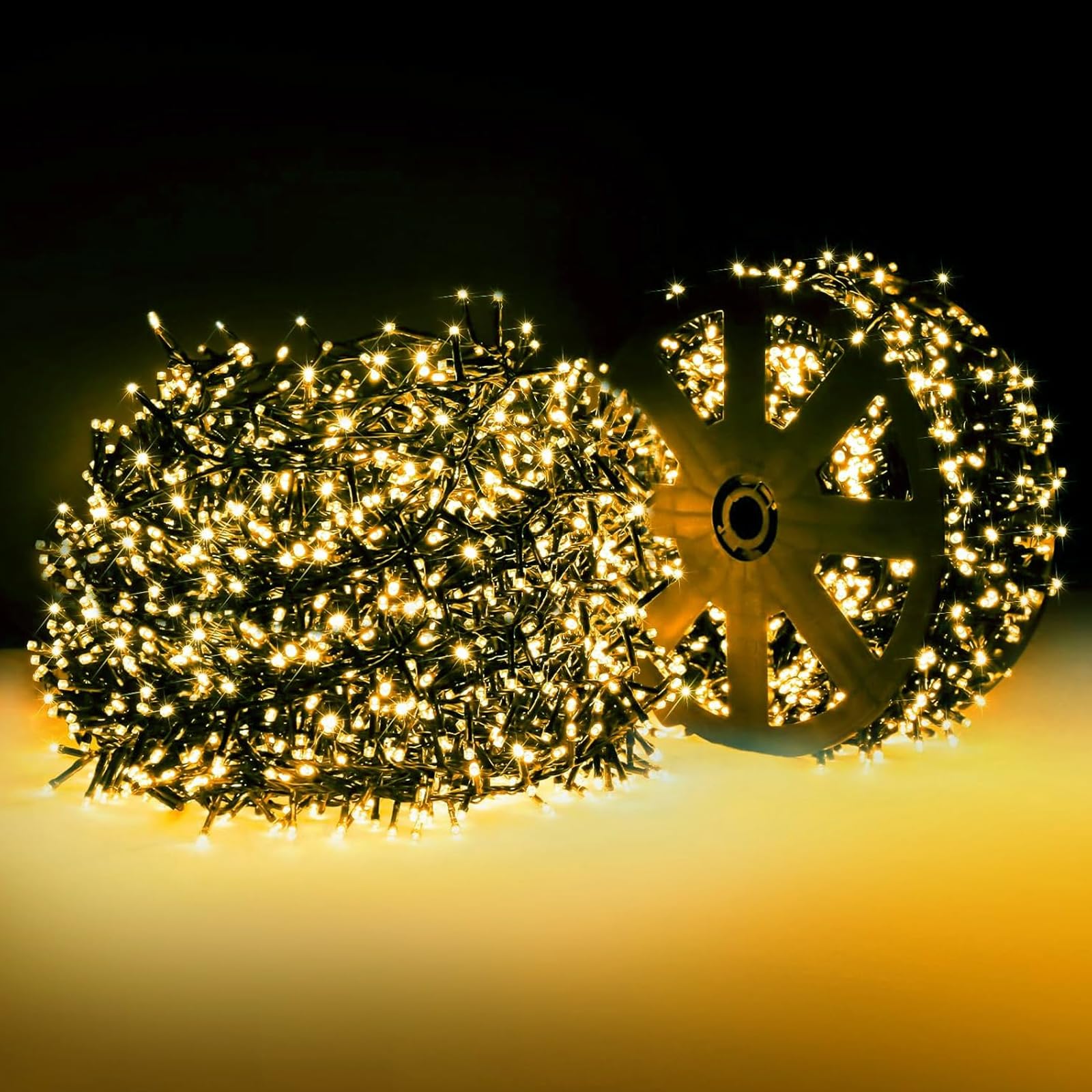 Photo 1 of ***STOCK PHOTO FOR REFERENCE ONLY***Areker 164ft 2000LED Christmas Lights Outdoor Indoor, Green Wire Christmas Day String Lights Plug in, Ultra Bright 8 Modes Waterproof Fairy Lights for Xmas Tree Party Wedding Decoration, White