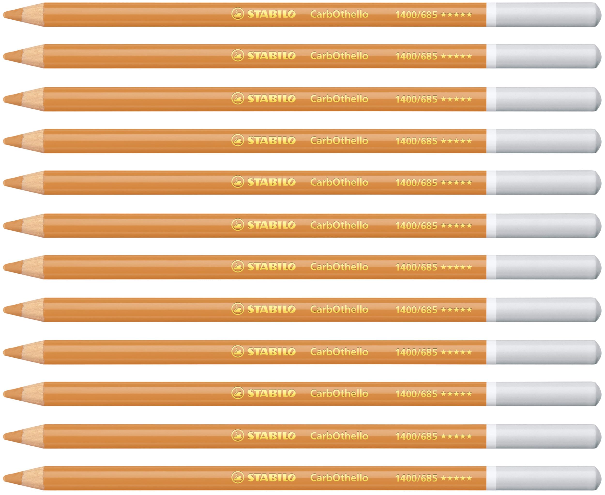 STABILO CarbOthello - Chalk-Pastel Pencil - Pack of 12 - Light Ochre