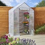 Taylor & Brown Walk In Greenhouse Cover Heavy Duty Replacement 143x73x195cm view 4