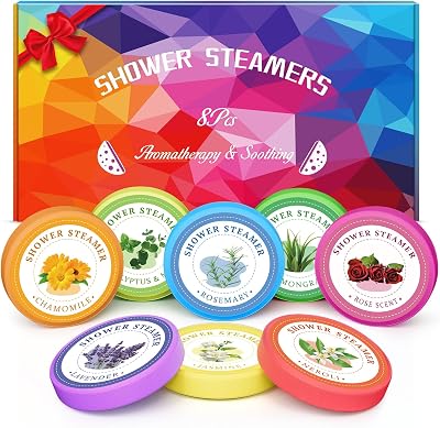 Linkax 8 Pcs Shower Steamers Aromatherapy Gift Set for Women Relaxation