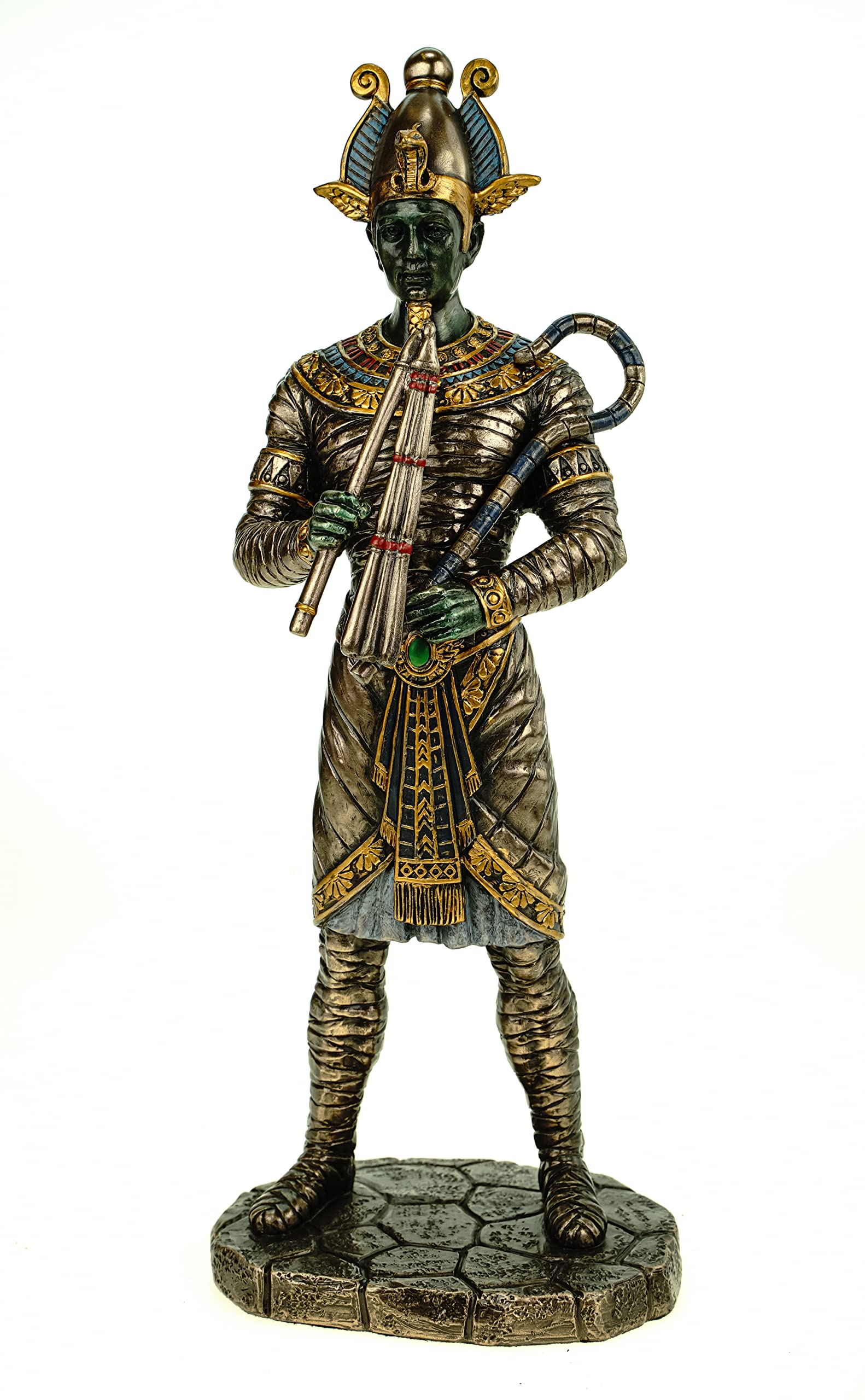 Veronese Figura Osiris Dios egipcio del Inframundo 27 cm Egipto Faraón bronceado