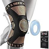 NEENCA Copper Knee Brace for Knee Pain, Knee Support with Patella Pad & Side Stabilizers, Compression Knee Sleeve for Sport, Workout, Arthritis, ACL, Joint Pain Relief, Meniscus Tear- FSA/HSA Eligible