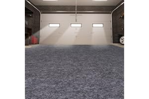 PANDOROOM Garage Mats Oversize Garage Floor Paking Mat for Under Car, 8.8 x 22 Ft Non-Slip Gray Garage Flooring Carpets, Absorbent Oil Garage Parking Mat, Waterproof Mats