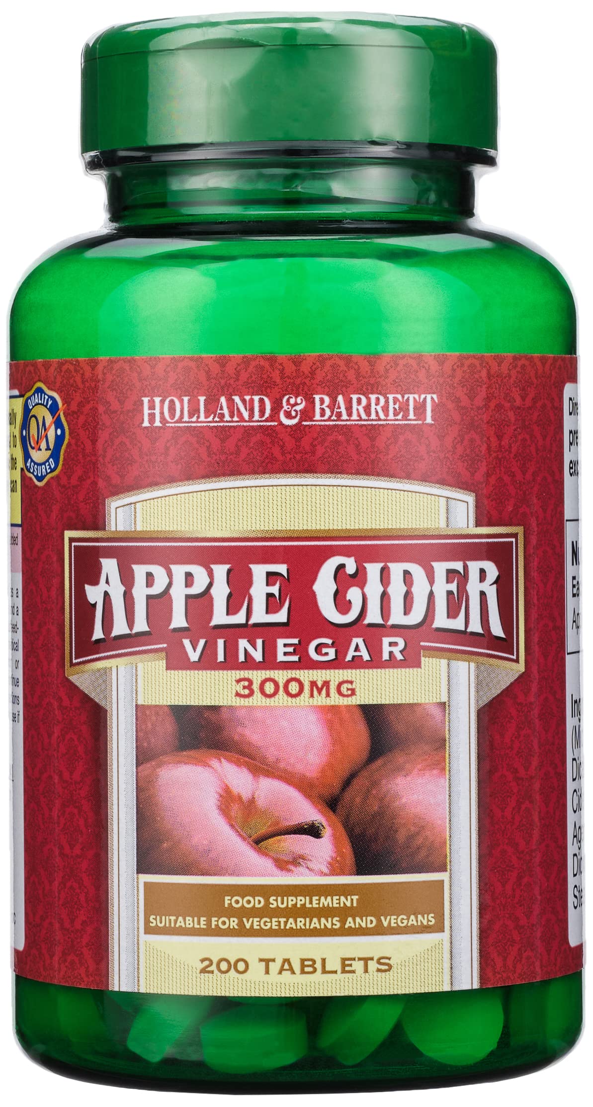 Holland & Barrett Apple Cider Vinegar 200 Tablets 300mg