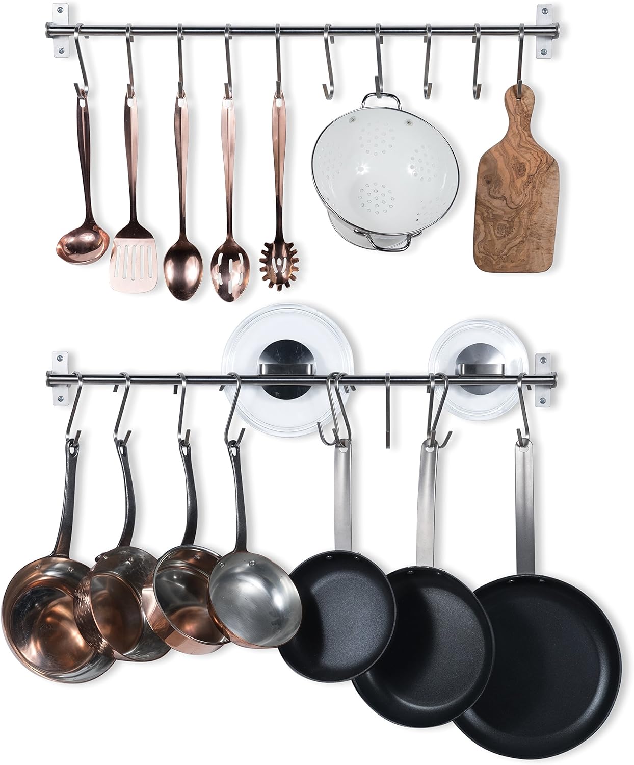 Amazon Com Wallniture Hanging Pot Pan Lid Utensil Organizer