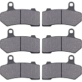 MWMNUN Semi-metallic Front &amp; Rear Brake Pads Set for Harley Touring FLHX Street Glide 2008-2015 Touring FLHTCU Ultra Classic Electra Glide 2008-2015 Harley Touring