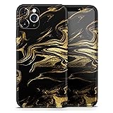 Design Skinz Black & Gold Marble Swirl V7 2