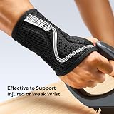 FREETOO Wrist Support S-shaped Adjustable Carpal Tunnel Night Braces Gray view 4