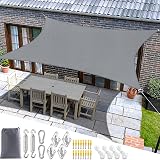 MOKANI Sun Shade Sail 3x4m Rectangle UV 95% Waterproof Canopy