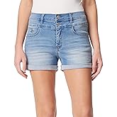 WallFlower Jeans Sassy Denim Shorts for Women High-Rise Insta Soft Juniors (Standard and Plus), Sizes 0 to 24