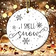 I Smell Snow Ornament, Gilmore Girls Christmas, Gilmore Girls Ornament, Gilmore Girls Gifts, Gilmore Girls Merch, Gilmore Girls Gifts for Women, Gilmore Girls Ornaments for Christmas Tree
