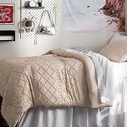 Bedsure Twin/Twin XL Comforter Set - Warm Tan Boho