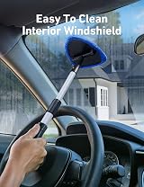 AstroAI Car Windscreen Cleaner with 4 Microfiber Pads Detachable Handle view 6
