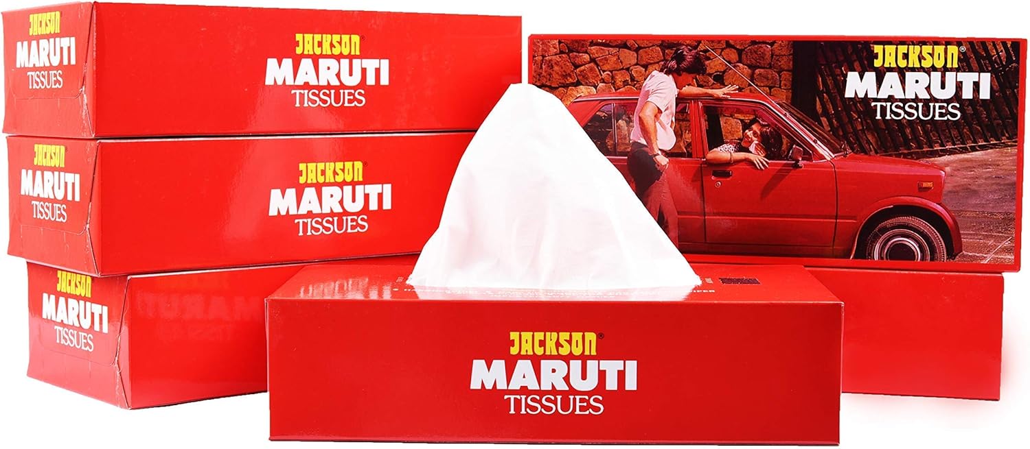 Jackson 2 Ply Facial Tissue Paper Maruti Box Box of 6100 pulls Per