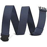 WHIPPY Mens Elastic Stretch Belt Unisex Adventure Web Belt for Women Men with Non-Metal Buckle Adjustable Belts
