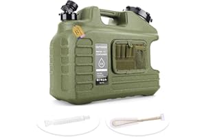 WRYBV 3.5 Gallon Camping Water Container with Spigot/Tool Bag, Camping Water Container BPA Free Water Storage with Spigot No Leakage Portable Emergency Water Tank,Multifunction Water Storage