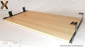 Fix Easy Keyboard Slide With Keyboard Tray 600 X 400 Mm Beech