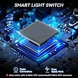 BSEED Smart Light Switch 2 Gang WiFi Alexa Google Home 2 Way 2 Pack Grey view 7