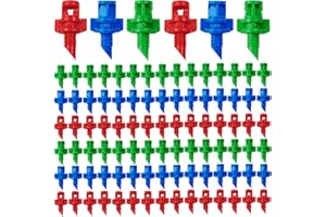 RONYOUNG 360PCS Drip Irrigation Emitters, Micro Sprinkler Heads Irrigation Misting Sprinkler Refraction Micro Sprayer Irrigation Misting Nozzles (90/180/360 Degrees)