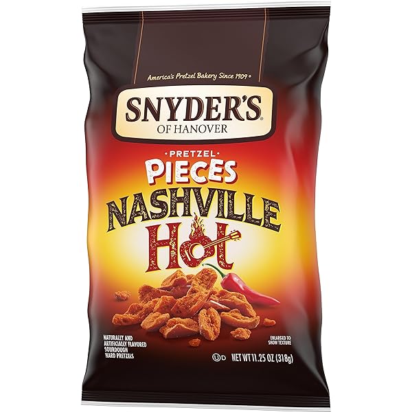 SNYDER’S OF HANOVER PRETZEL PIECES, NASHVILLE HOT, 11.25 OZ
