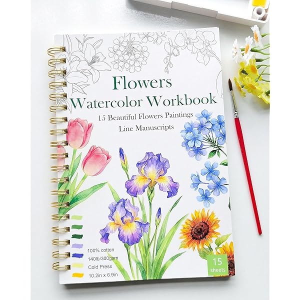 本33／Painting Fresh Florals in Watercolor Color in Reverse: Watercolor Florals: Let your creativity and pen