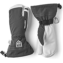 Hestra Unisxe Army Leather Heli Ski Glove, 3-Finger Snow