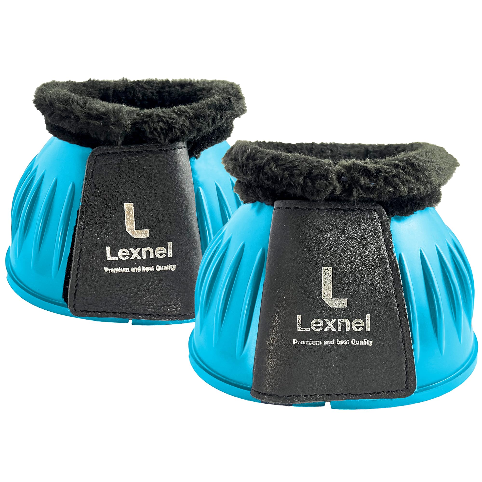 Rubber Bell Boots, Durable Bell Boots for Horse – Superior Hoof Protection and Comfort (Teal, X-Large)