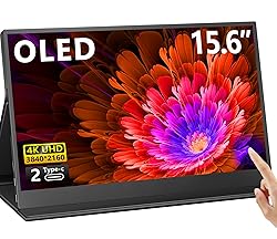 OLED Touch Screen Monitor, 15.6" 4K 60Hz IPS