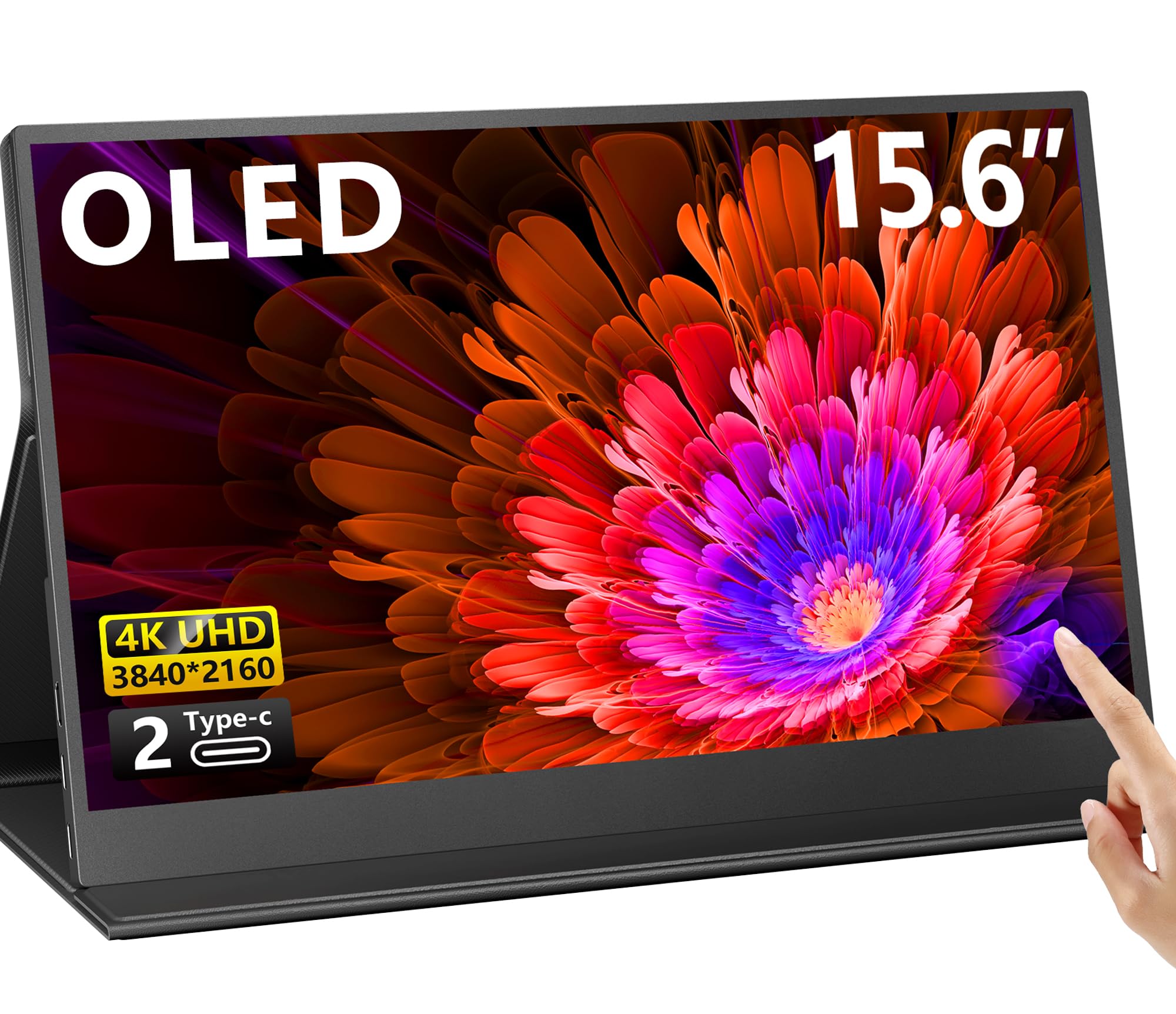 OLED Touch Screen Monitor, 15.6" 4K 60Hz IPS
