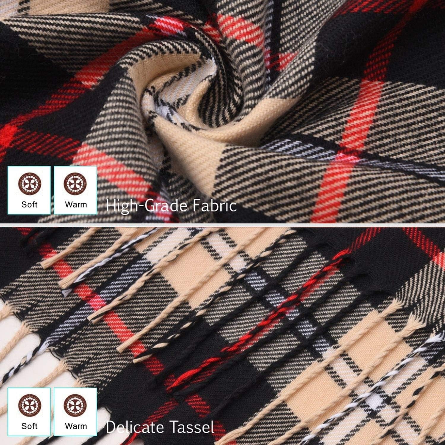 2019 Luxury Design Men Scarf Plaid Scarves Poncho Casual Winter Scarfs Male