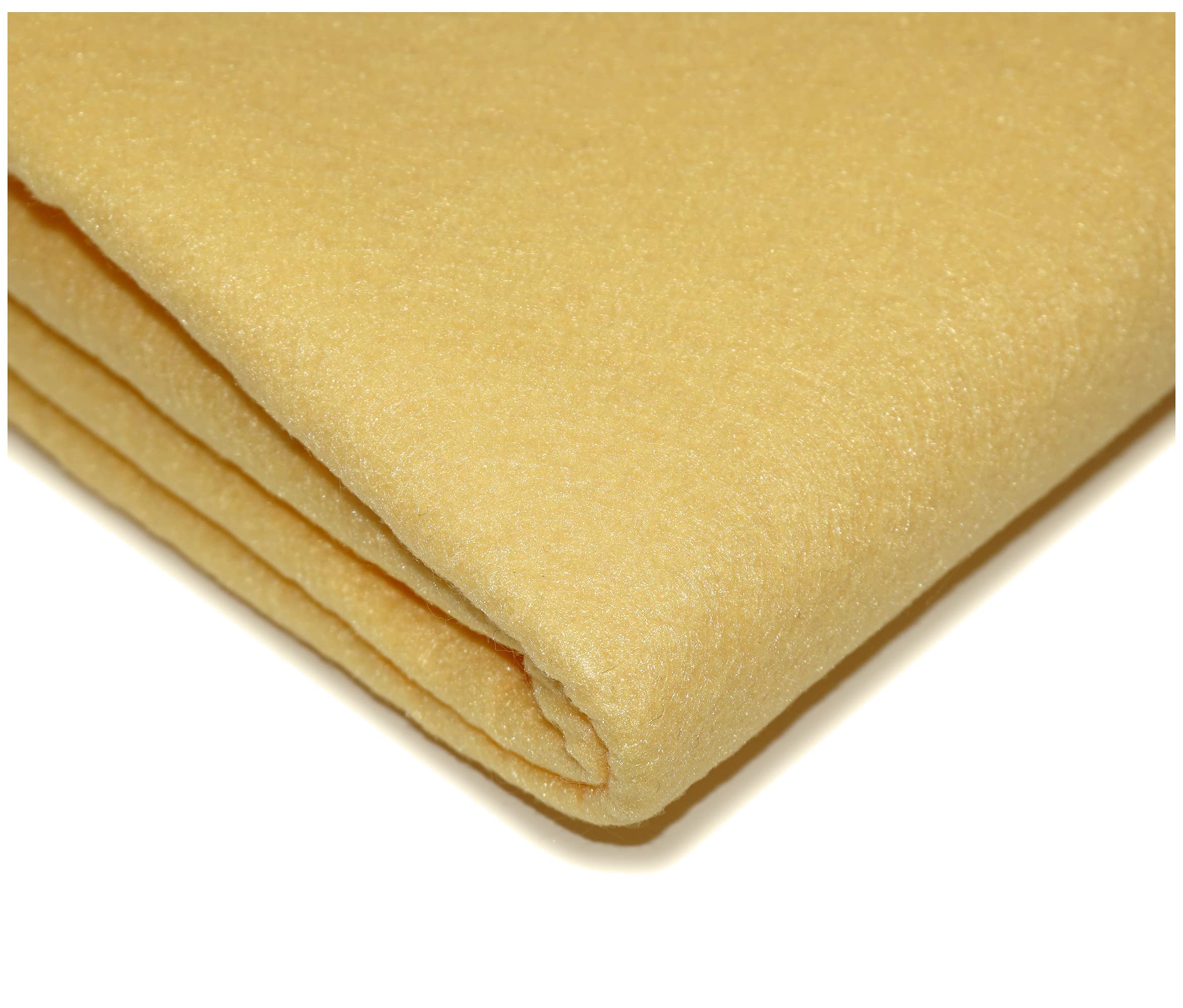 "Get Crafting" 100% Acrylic Felt Fabric Perfect for Arts & Crafts, Sewing Material - 150cm Wide, Available in 30 Vibrant Colours (200 x 150cm / 79" x 60" (Pre-Cut), Pastel Yellow)