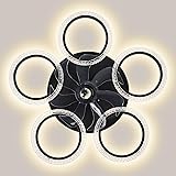 KINGTORO 30IN Flush Mount Ceiling Fans with Lights