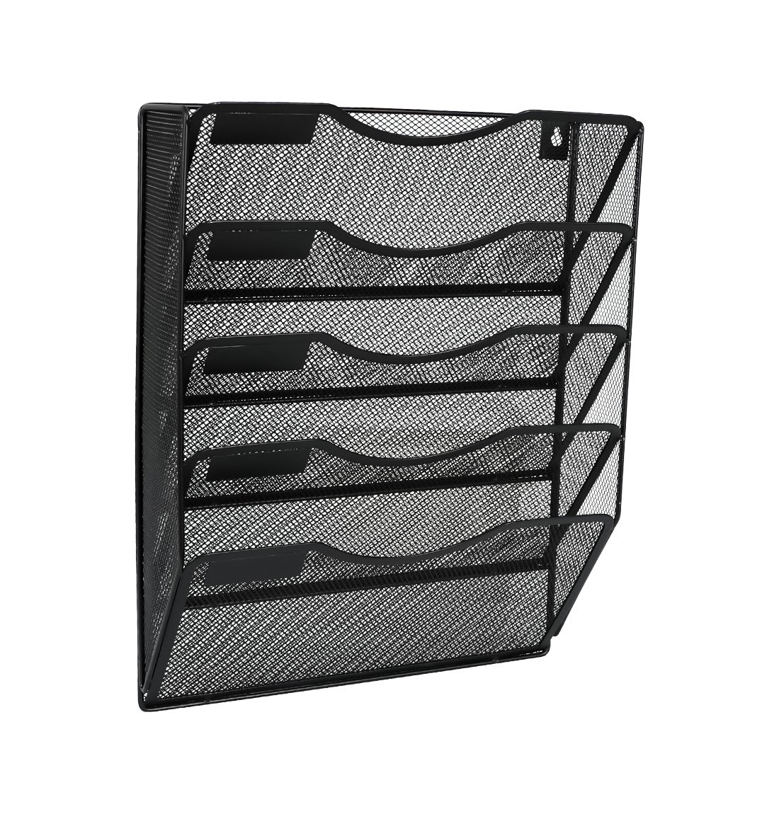 EasyPAG 5 Tier A4 Mesh Hanging Wall File Holder Document Folder Paper