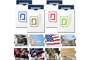ID STRONGHOLD Identity Stronghold - RFID Blocking Sleeves, Set of 20 (16 Credit Card + 4 Passport) - Patriotic Design