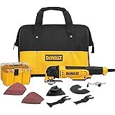 DEWALT Oscillating Tool, 3-Amp, Includes Wood Blades, Sandpaper and Tool Bag, Corded (DWE315K)