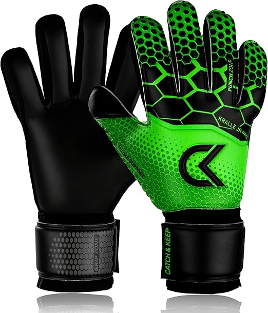 CATCH & KEEP® Kralle Junior Pro - Kinder Torwarthandschuhe - Premium Torhüterhandschuhe für CATCH & KEEP® Kralle Junior Pro - Kinder Torwarthandschuhe - Premium Torhüterhandschuhe für