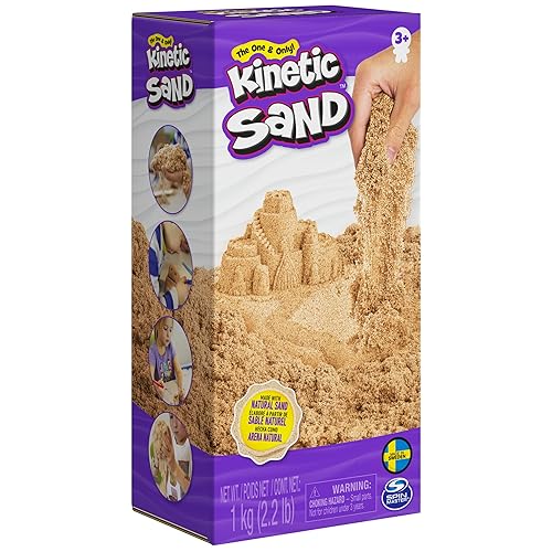 Kinetic Sand, 11lb (5kg) Natural Brown Bulk Play Sand for Arts and