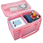 Lightweight Carrying Case for Toniebox Starter Kit – Pink | Travel Organizer with Mesh Pockets & Zipper Lid for Tonies Characters