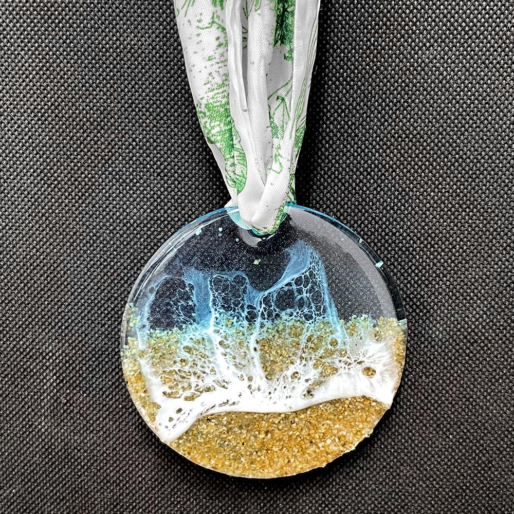 RESINWORLD 25-Cavity Set of Large + Medium + Small Shiny Flat Circle Silicone Mold, Drilled Round Earrings Pendant Mold, Keychain, Pet Tag Resin Mold