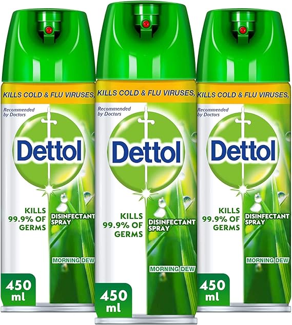 Dettol Morning Dew Disinfectant Spray Pack of 3 Amazon.ae