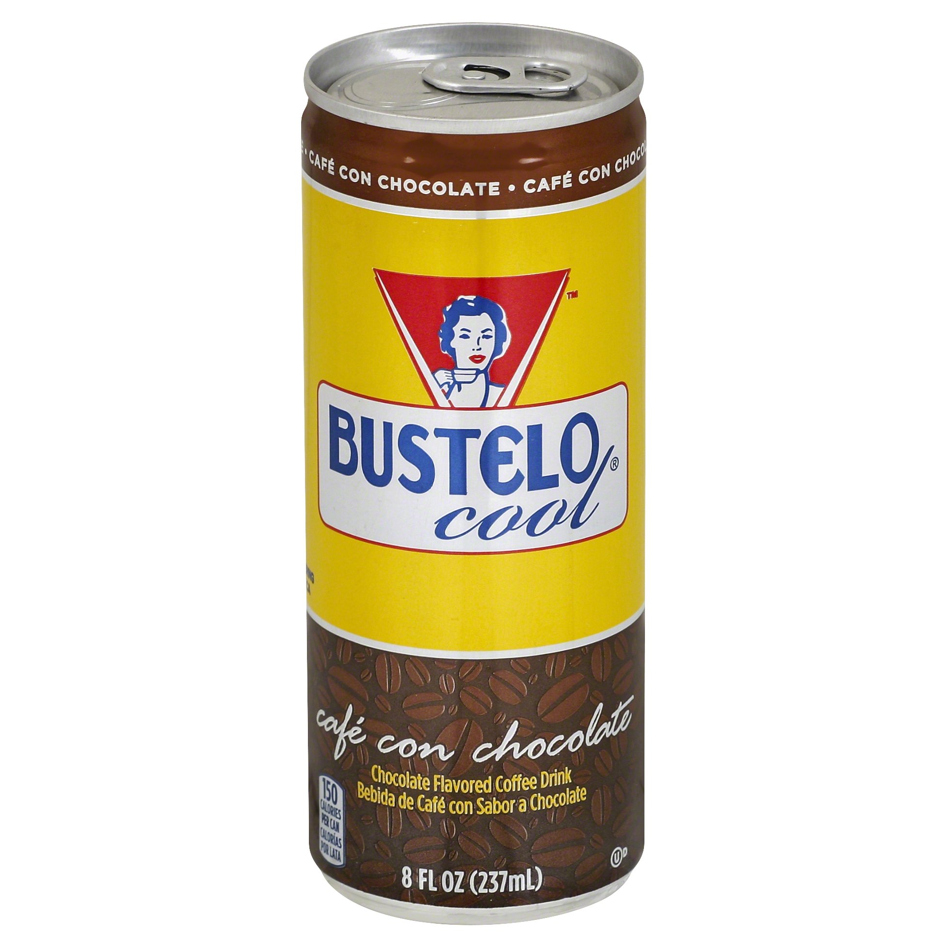 Bustelo Cool Cafe Con Leche Coffee Beverage, 8 Ounce (Pack