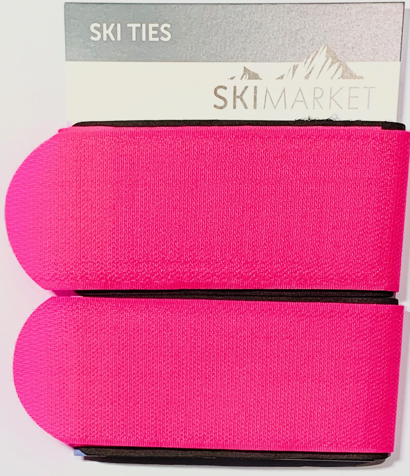 SkiMarket Ski Ties - Jumbo Pair Of Ski Ties 7 Amazing Colours (Pink)